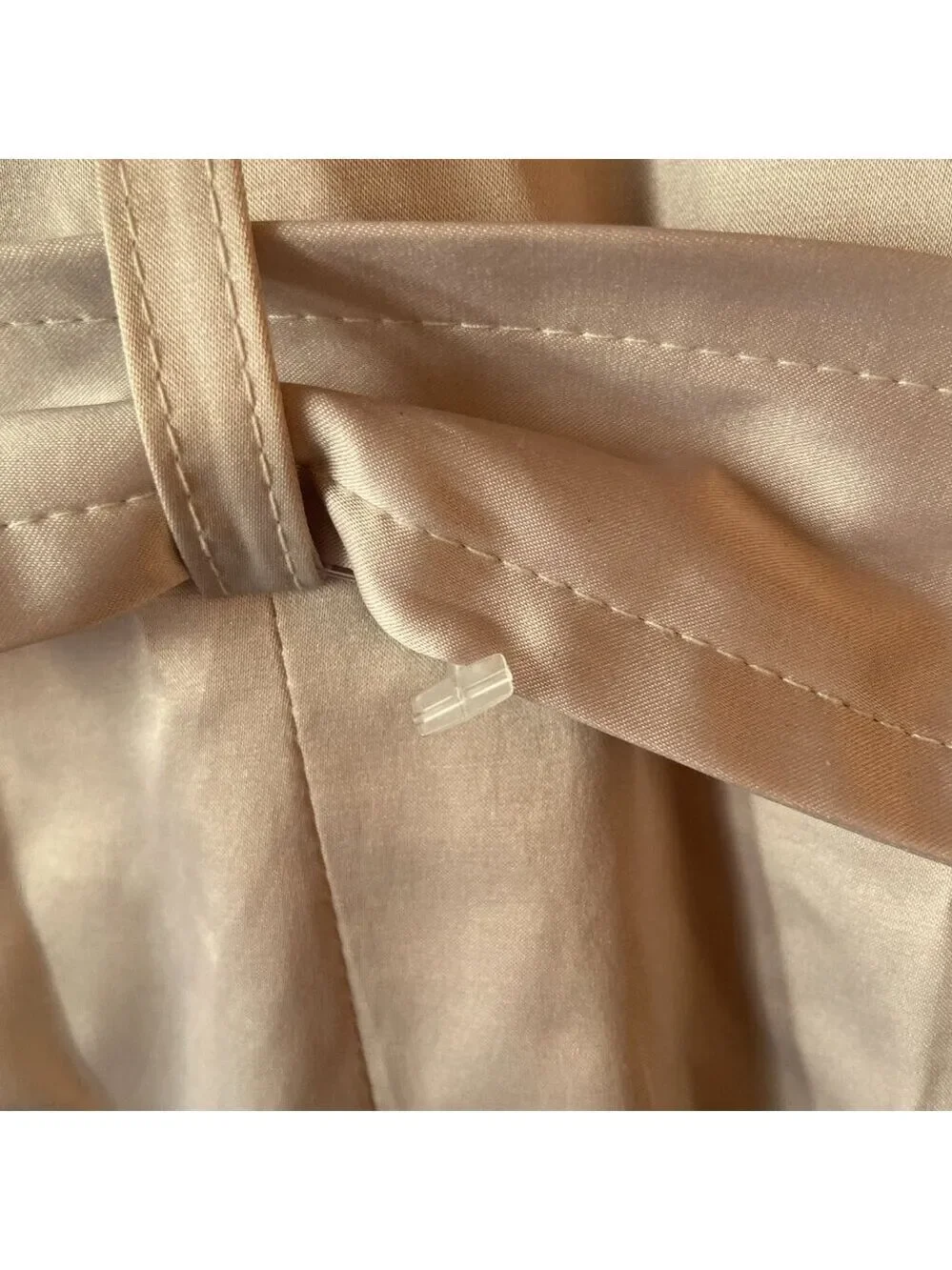✨ Alfani Trench Coat Belted Double Breasted Two Pockets Champagne XL NWOT